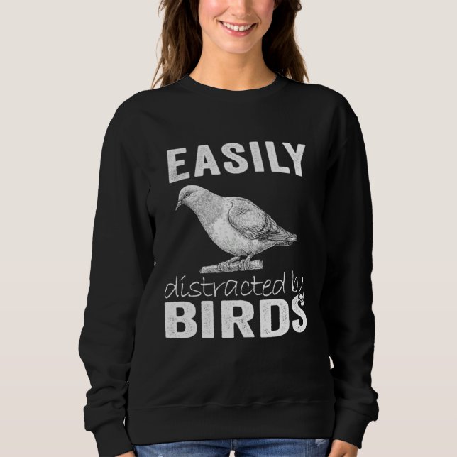 Camiseta Easily Distracted By Birds (Frente)
