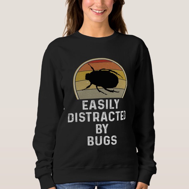 Camiseta Easily Distracted By Bugs Entomologist Gif (Frente)