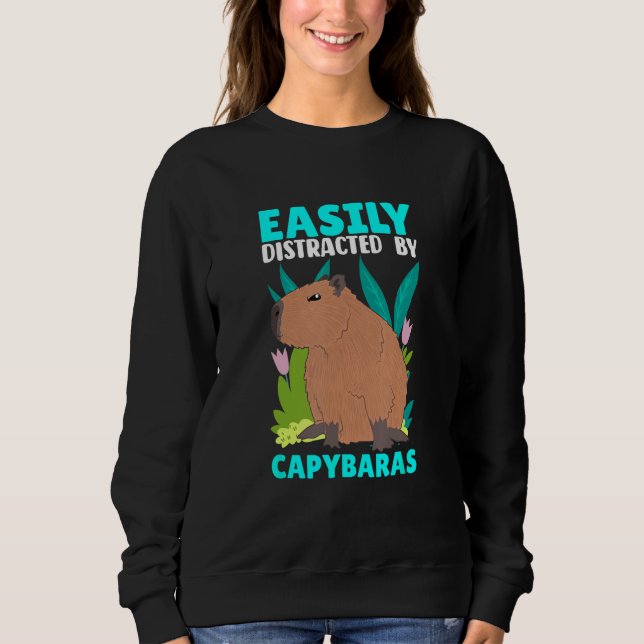 Camiseta Easily Distracted By Capybaras Capybara Capy (Frente)