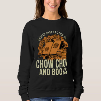 Camiseta Easily Distracted By Chow Chow And Books Chow Owne