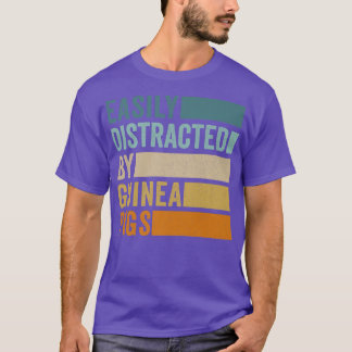 Camiseta Easily Distracted By Guinea Pigs Premium1237