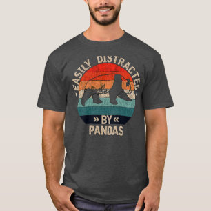 Camiseta Easily Distracted By Pandas