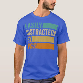 Camiseta Easily Distracted By Pigs Premium1289