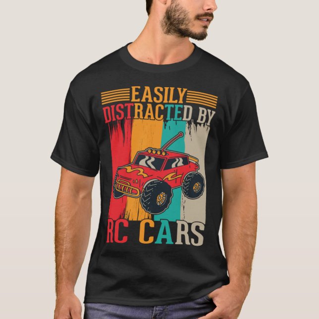 Camiseta Easily distracted by RC Cars (Frente)
