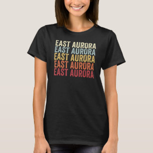 Camiseta East Aurora Nova York East Aurora NY Retro Vintage