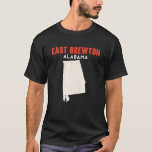 Camiseta East Brewton Alabama Estado América Viagem