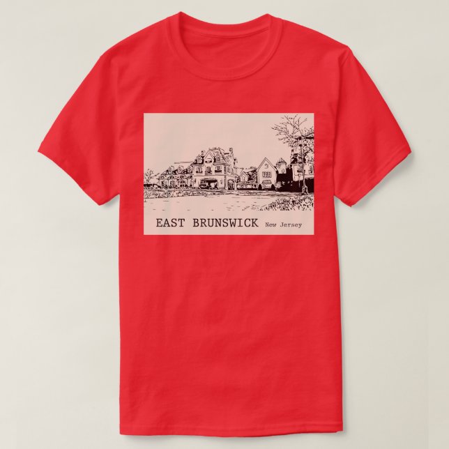 Camiseta East Brunswick Nova Jersey 1 (Frente do Design)
