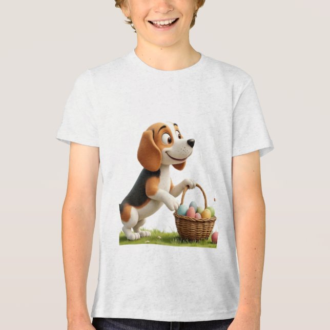 Camiseta easter beagle (Frente)