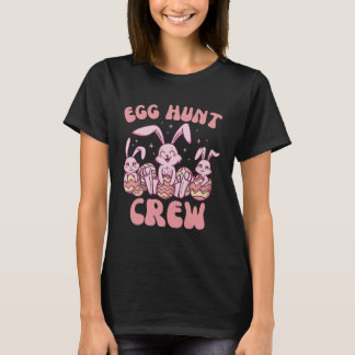 Camiseta Easter Bunnies Egg Hunt Crew  Cute for Boys Girls 