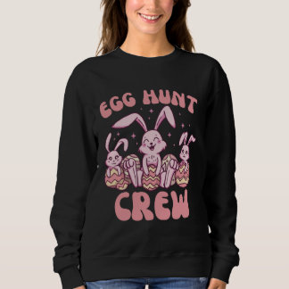 Camiseta Easter Bunnies Egg Hunt Crew  Cute for Boys Girls 