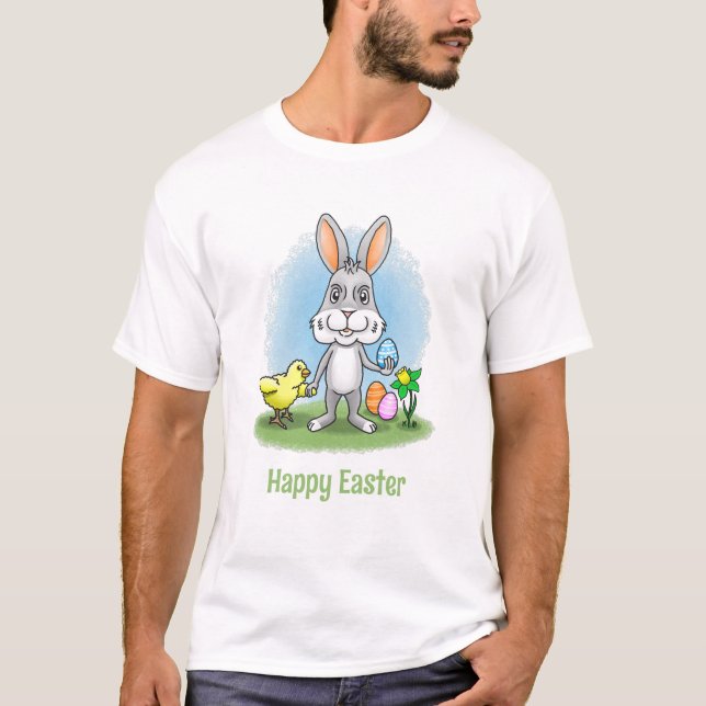 Camiseta Easter bunny and the Chicken (Frente)