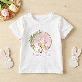 Camiseta Easter Bunny at Garden Personalized 