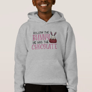 Camiseta Easter Bunny Follow The Bunny He Has The Chocolate