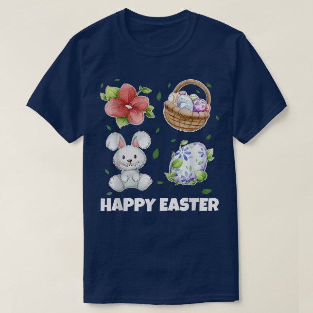 Camiseta Easter Bunny, Happy Easter  344  (Frente do Design)