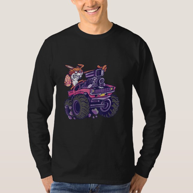 Camiseta Easter Bunny on his Massive Monster Truck (Frente)