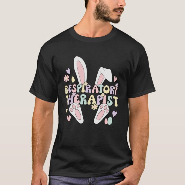 Camiseta Easter Bunny Respiratory Therapist Easter Day (Frente)