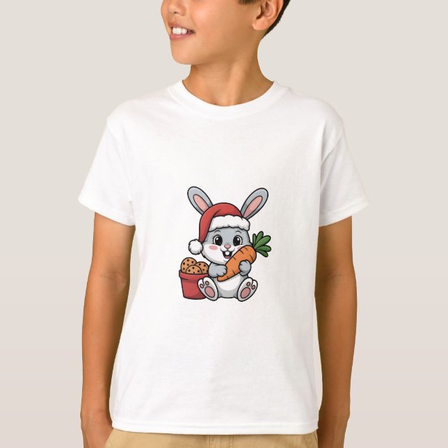 Camiseta Easter Bunny’s Carrot Christmas Funny Cute Holiday (Frente)