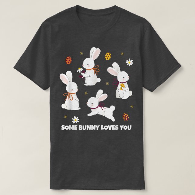 Camiseta Easter Bunny, Some Bunny Loves You  351  (Frente do Design)
