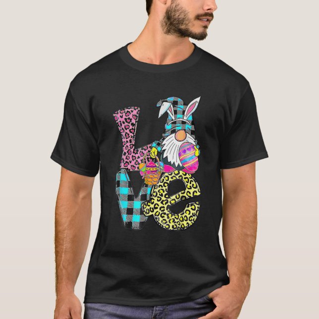 Camiseta Easter Bunny Spring Gnome Easter Apparel Eggs Bask (Frente)