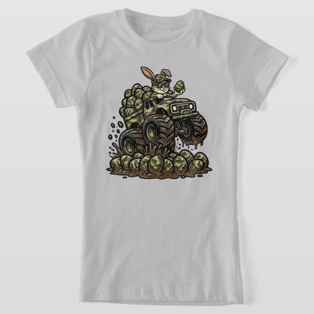 Camiseta  Easter Camouflage Monster Truck  (Postura )