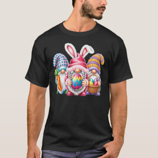 Camiseta Easter Cute Gnomes Crew Bunny Ears Egg Hunt