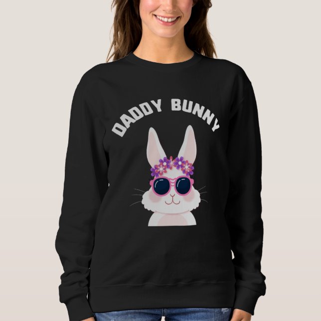 Camiseta Easter Daddy Bunny Sunglasses Candy kids  Spring E (Frente)