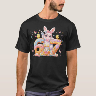 Camiseta Easter Day 67 Cute Rabbit Bunny Six Seven Meme