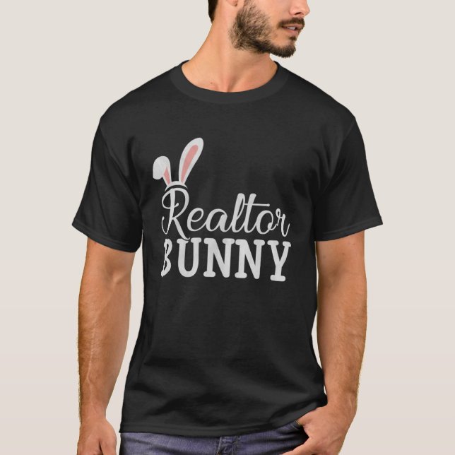 Camiseta Easter Day Bunny Easter Costume  Matching Realtor  (Frente)