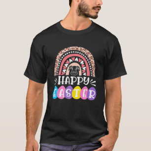 Camiseta Easter Day Rainbow Easter Bunny Happy Easter Day