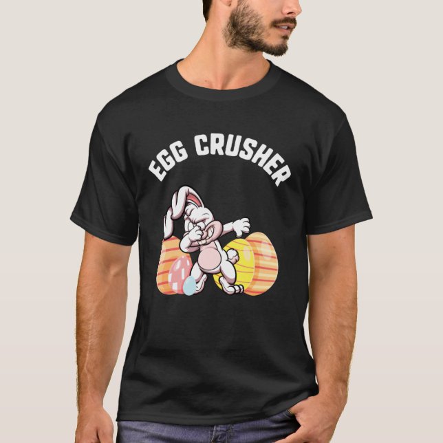 Camiseta Easter Egg Crusher Dabbing Bunny Candy kids  Sprin (Frente)