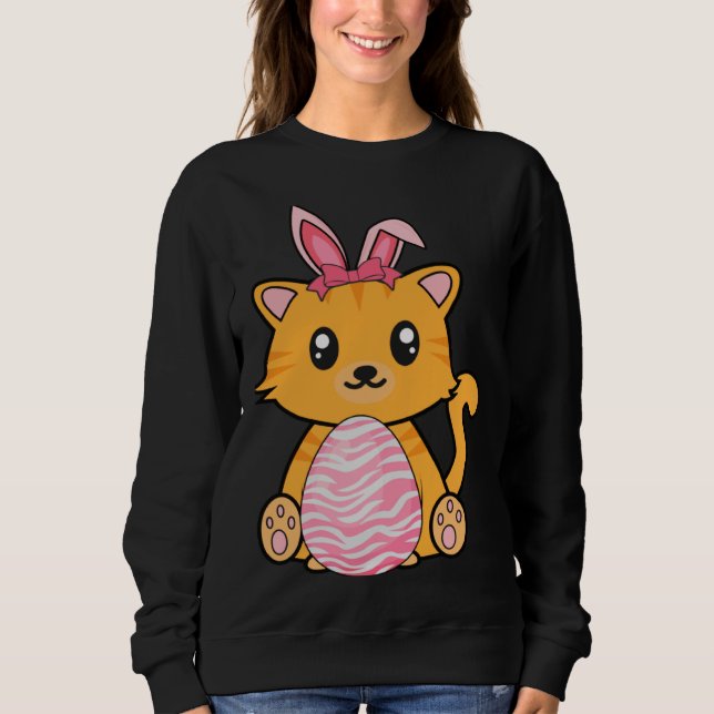 Camiseta Easter Egg Hunt Bunny Ear Cat Easter Day 2023 (Frente)