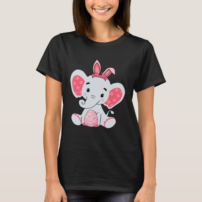 Camiseta Easter Egg Hunt Bunny Ear Elephant Easter Day 2023 (Frente)