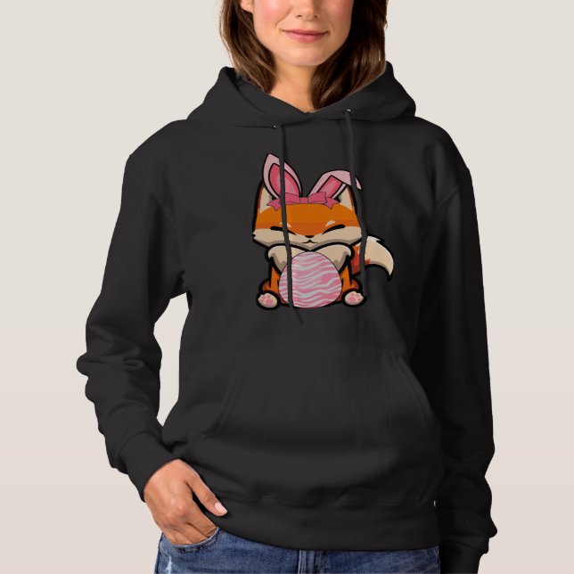Camiseta Easter Egg Hunt Bunny Ear Fox Easter Day 2023 (Frente)