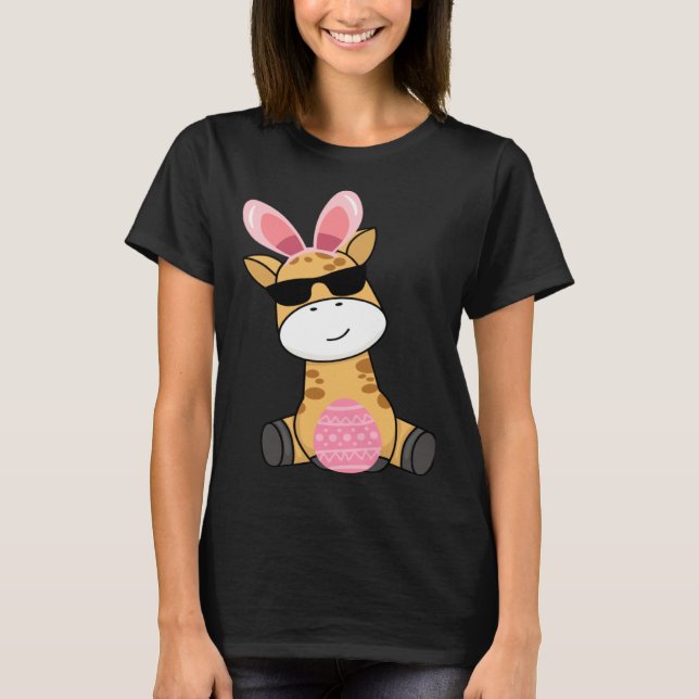 Camiseta Easter Egg Hunt Bunny Ear Giraffe Easter Day 2023 (Frente)