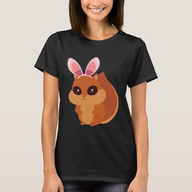 Camiseta Easter Egg Hunt Bunny Ear Squirrel Easter Day 2023 (Frente)