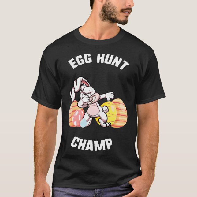 Camiseta Easter Egg Hunt Champ Dabbing Bunny Candy kids  Sp (Frente)