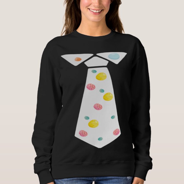 Camiseta Easter Egg Neck Tie Cool Easter Celebration Costum (Frente)