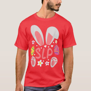 Camiseta Easter Egg SLP Bunny Easter Day Speech Language Th