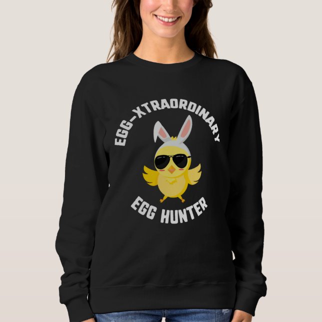 Camiseta Easter Egg Xtraordinary Egg Hunter Sunglasses Chic (Frente)