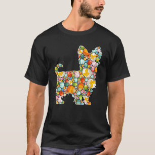 Camiseta Easter Egg Yorkshire Terrier Dog Páscoa Day Kids M