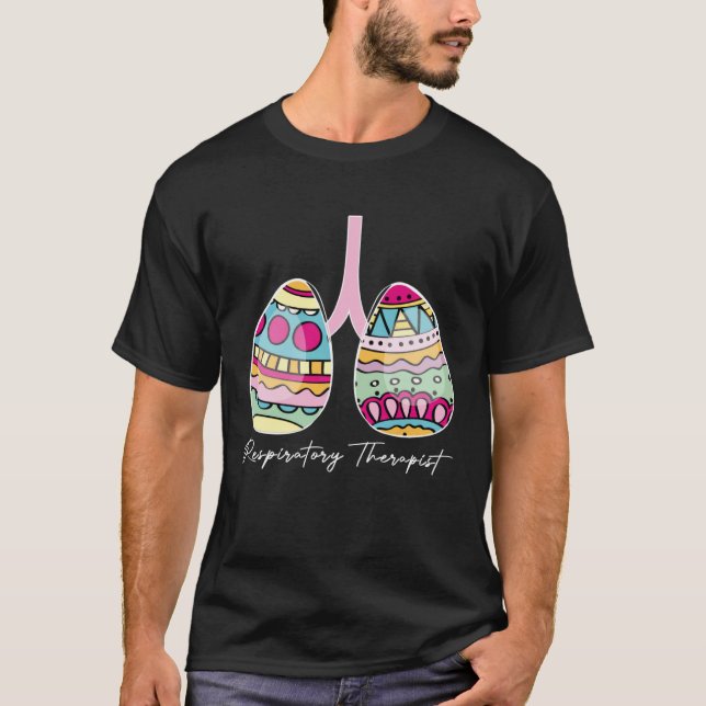 Camiseta Easter Eggs RT Respiratory Therapist Happy Easter  (Frente)