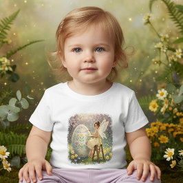 Camiseta Easter Fairy Painting Egg Spring