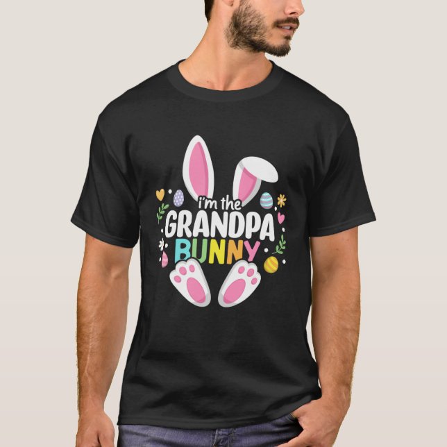 Camiseta Easter Grandpa Bunny Papa Happy Easter Day Family  (Frente)