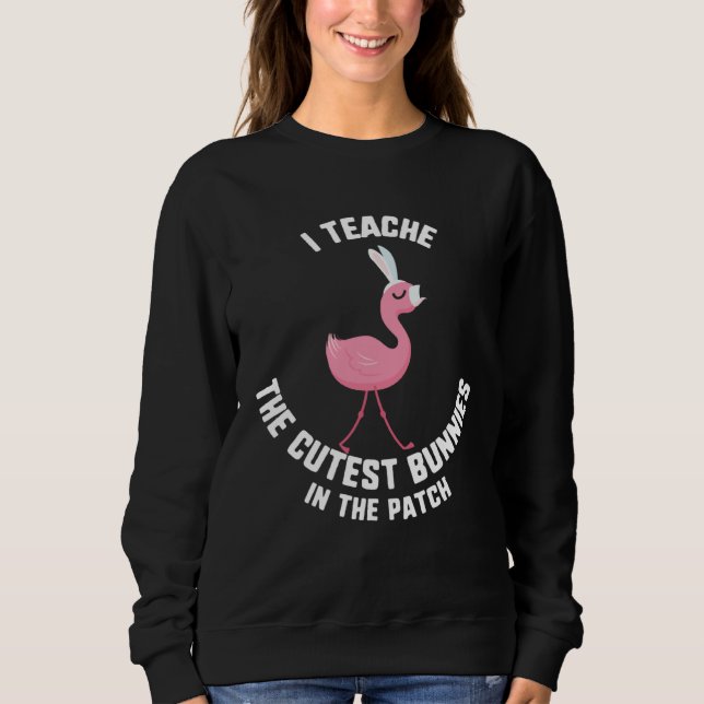 Camiseta Easter I Teach The Cutest Bunnies In The Patch Fla (Frente)
