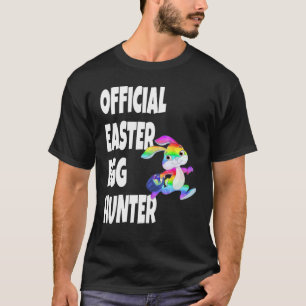 Camiseta Easter Official Easter Egg Hunter Bunny
