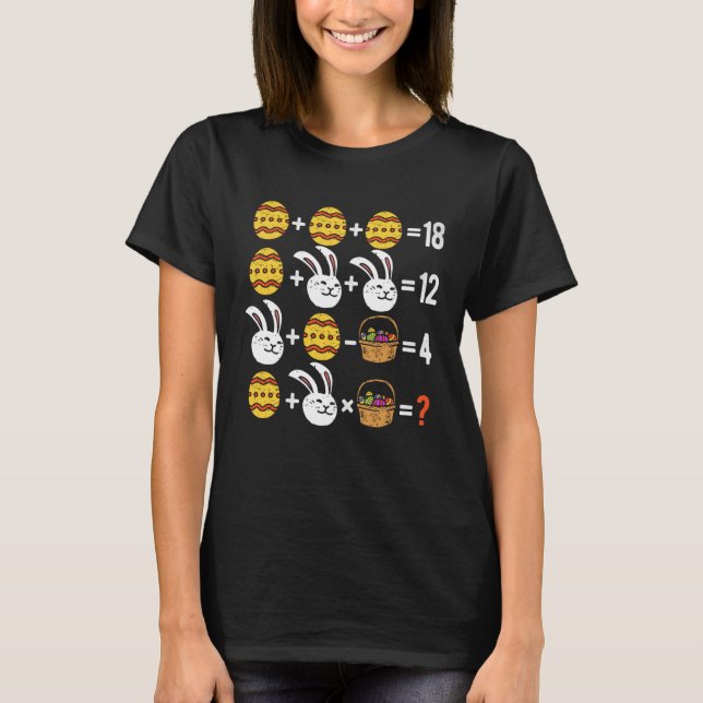 Camiseta Easter Order of Operations Quiz Math Teacher easte (Frente)