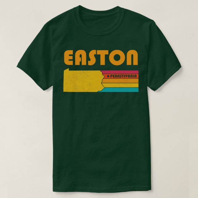 Camiseta Easton Pensilvânia Vintage angustiou Souvenir (Frente do Design)