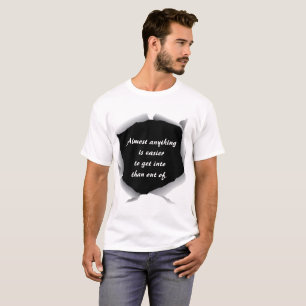 Camiseta Easy Slogan Cote a Lei de Murphy