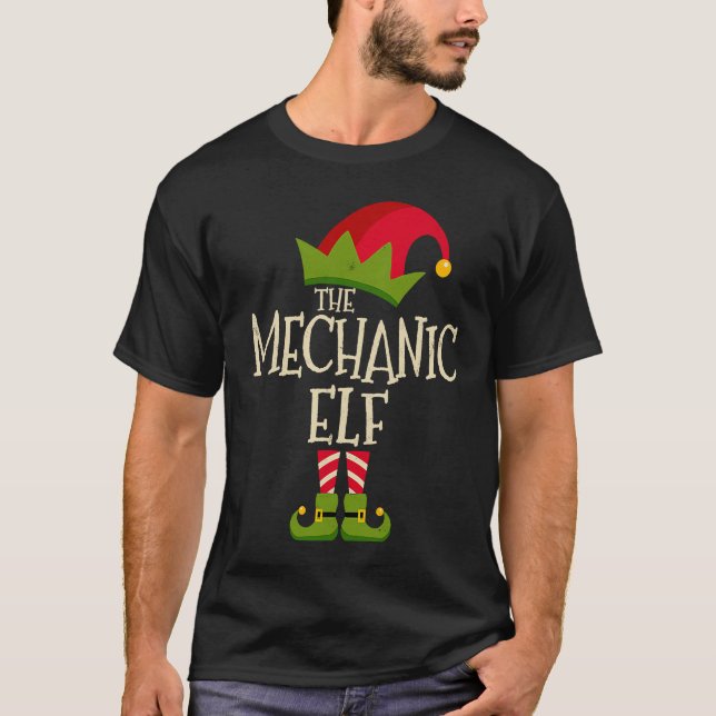 Camiseta Easy The Mechanic Elf Costume Family Group  Christ (Frente)