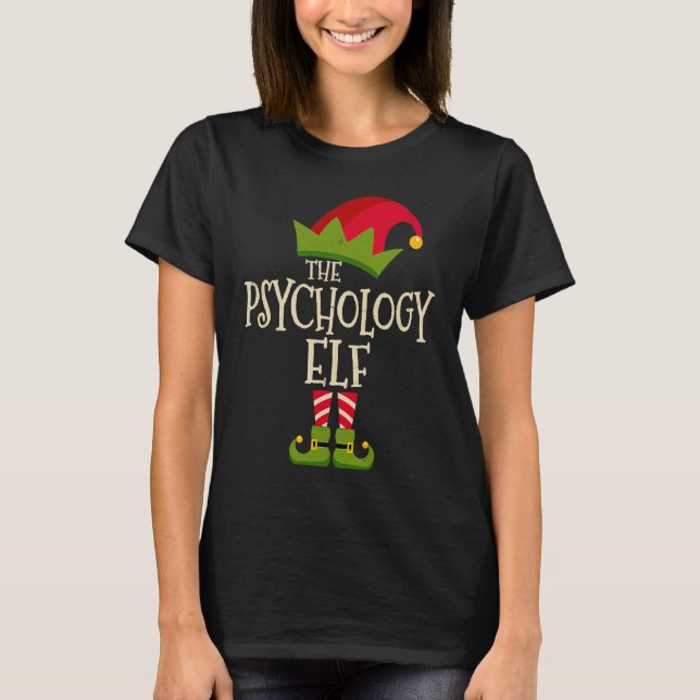 Camiseta Easy The Psychology Elf Costume Family Group  Chri (Frente)